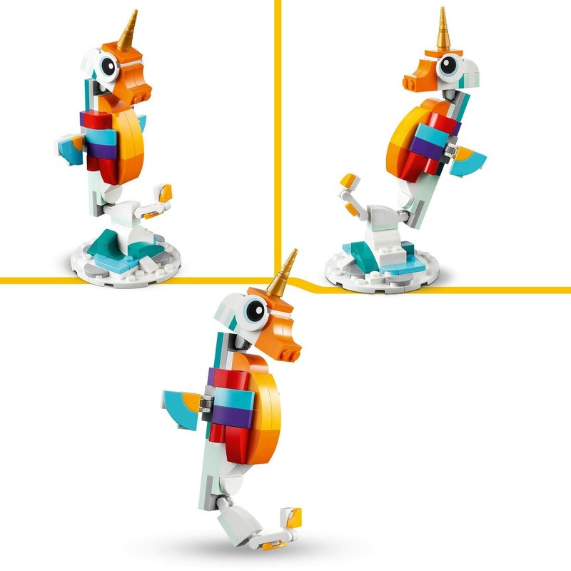 Juguetes Construcción Niños LEGO Creator Unicornio Mágico 3 en 1