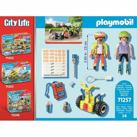 Figuras Acción Niños Playmobil City Action: Supervisor Segway 71257