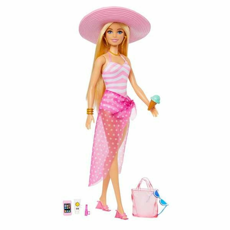 Muñecas Niñas: Muñeca Bebé Barbie HPL73 con Accesorios - Compra online en MegaJuguetes