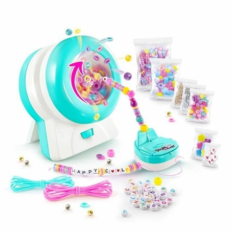 Niña creando pulseras con set de abalorios Canal Toys
