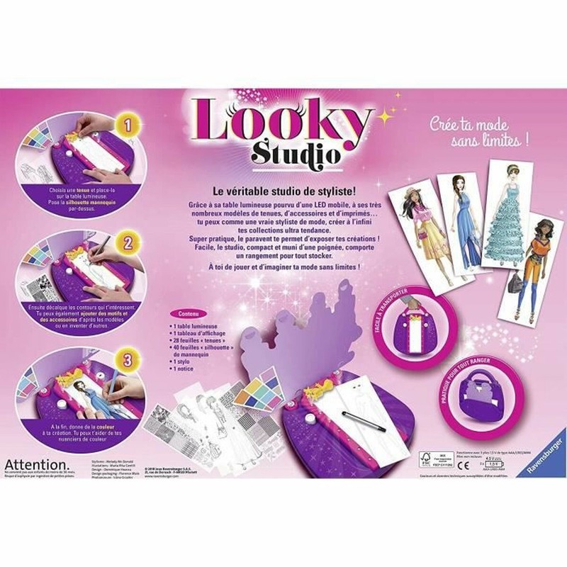 Manualidades Niños: Estudio de Moda Ravensburger Looky Studio