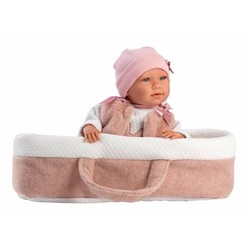 Muñecas Niñas: Muñeco Bebé Llorens Mimi Rosa 40 cm Capazo - Compra online en MegaJuguetes 2