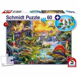 Puzzle infantil Schmidt Spiele Dinosaurs Figuras 60 Piezas - Compra online en MegaJuguetes