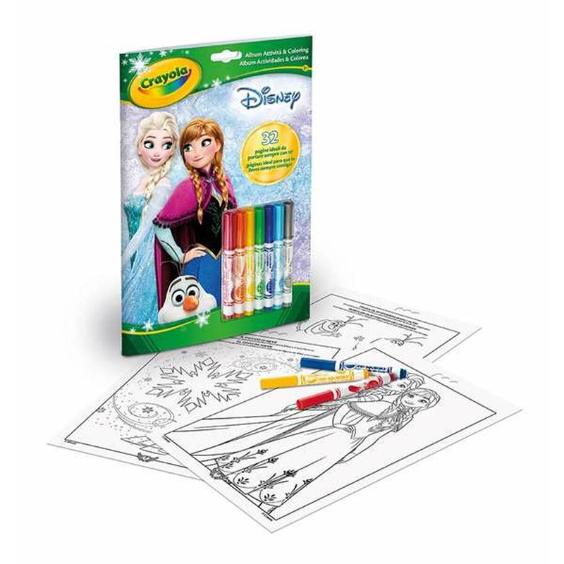 Manualidades Niños: Set de Dibujo Frozen con Rotuladores - Compra online en MegaJuguetes
