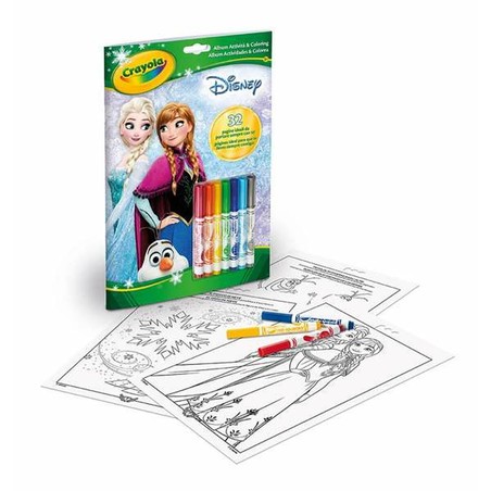 Manualidades Niños: Set de Dibujo Frozen con Rotuladores - Compra online en MegaJuguetes