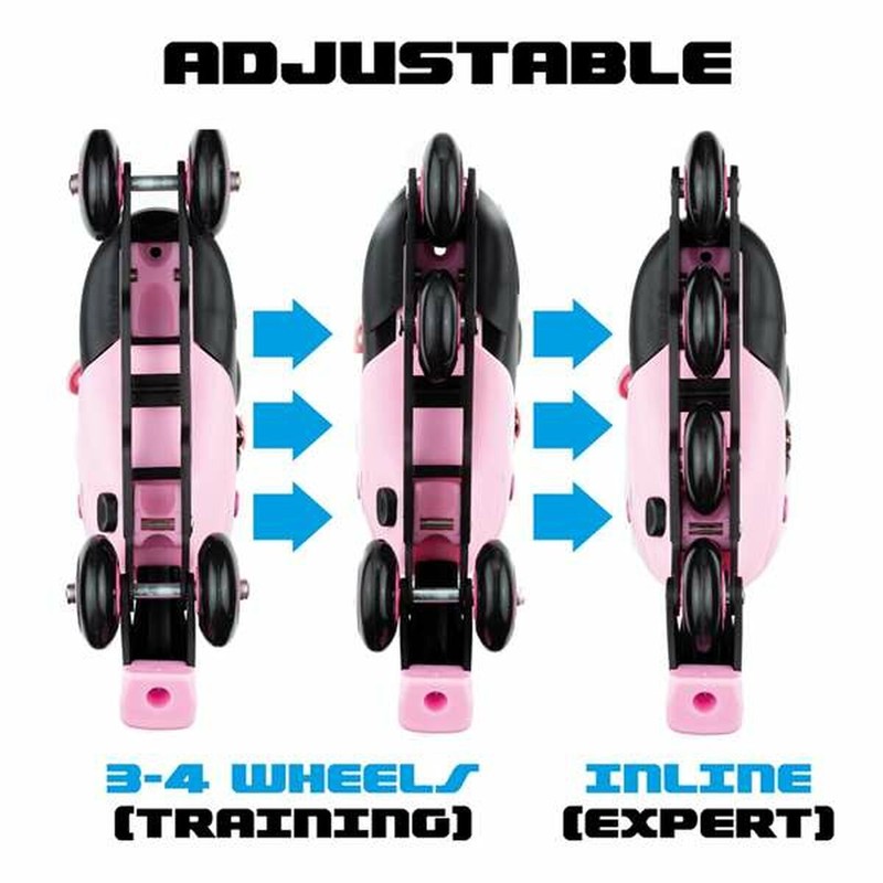 Juguetes Exterior Niños: Patines Moltó Rosa Ajustables 35-38