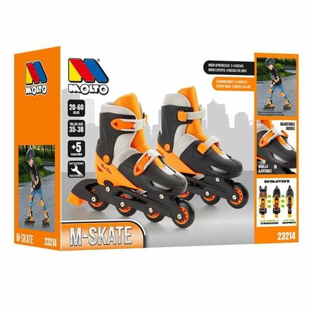 Juguetes Exterior Niños Patines Moltó Naranja Ajustable