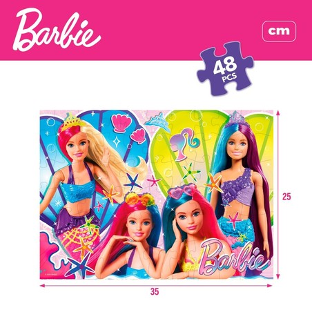 Puzzle Infantil Barbie MaxiFloor - Set de 4 Puzzles 192 Piezas