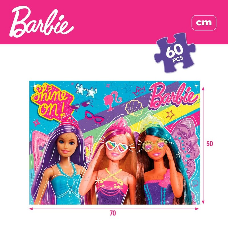 Puzzle Infantil Barbie MaxiFloor 60 Piezas Grandes