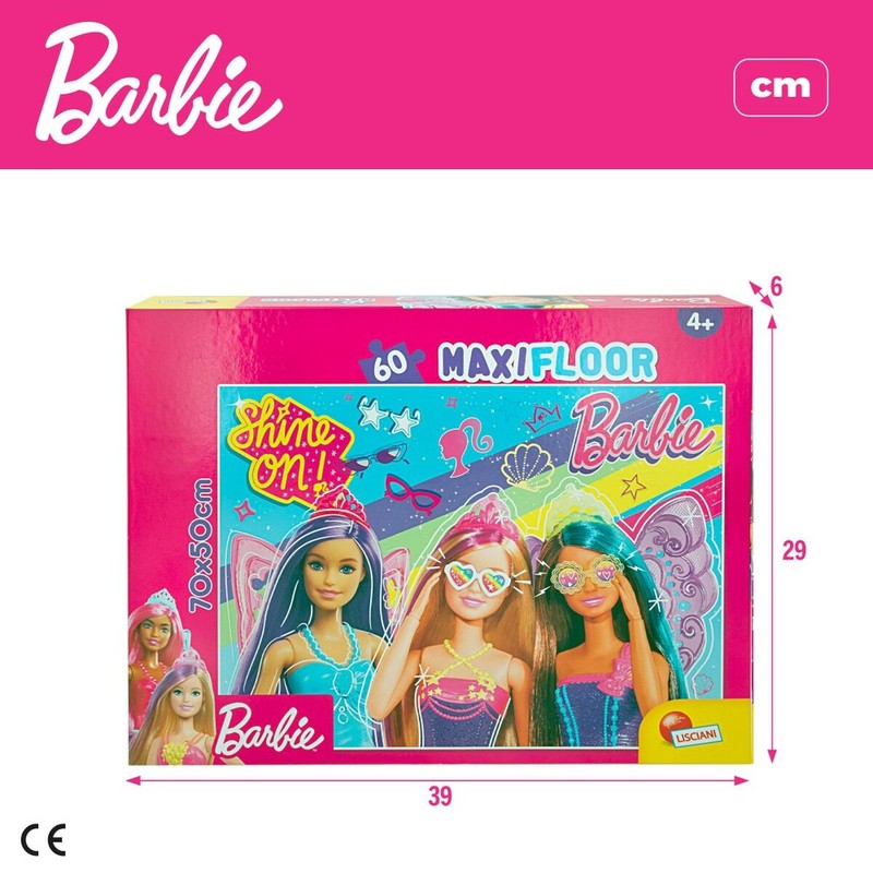 Puzzle Infantil Barbie MaxiFloor 60 Piezas Grandes