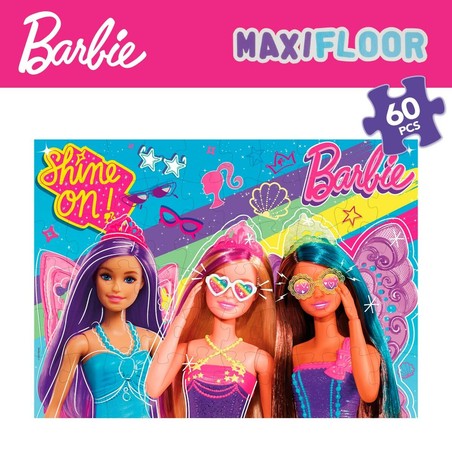 Puzzle Infantil Barbie MaxiFloor 60 Piezas Grandes