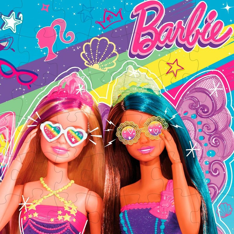 Puzzle Infantil Barbie MaxiFloor 60 Piezas Grandes
