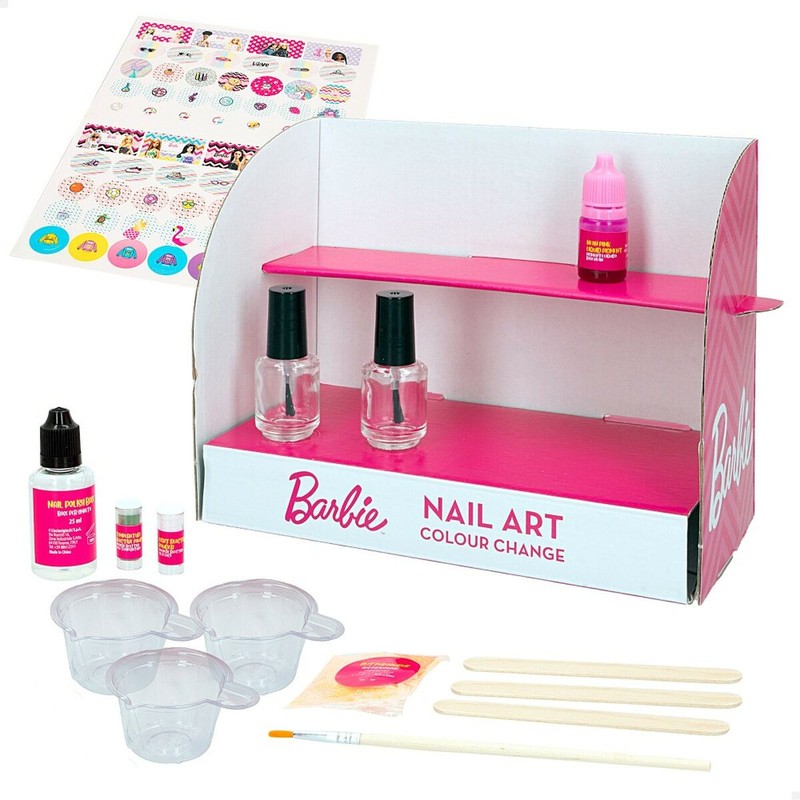 Kit Maquillaje Barbie Studio Color Change Esmalte Uñas 15 Piezas - Compra online en MegaJuguetes