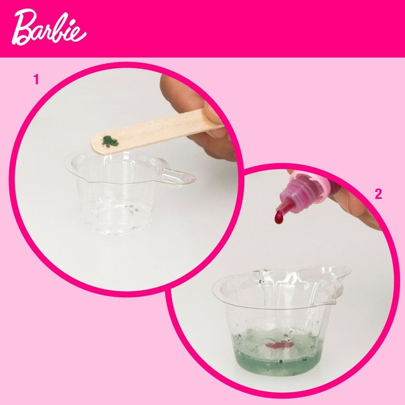 Kit Maquillaje Barbie Studio Color Change Esmalte Uñas 15 Piezas