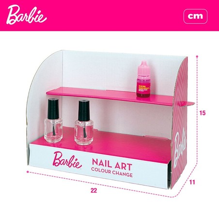 Kit Maquillaje Barbie Studio Color Change Esmalte Uñas 15 Piezas