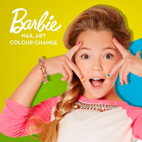 Kit Maquillaje Barbie Studio Color Change Esmalte Uñas 15 Piezas