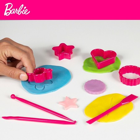 Manualidades Niños: Juego Creativo Plastilina Barbie Mochila 14 Piezas