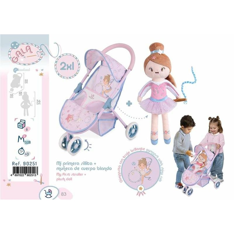 Muñecas Niñas: Carrito Decuevas Gala con Muñeca Bebé
