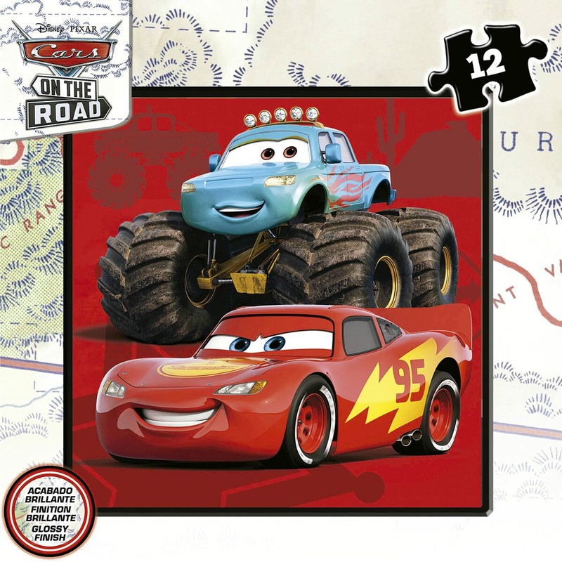 Puzzle Infantil Cars: Set 4 Puzzles On the Road 73 Piezas