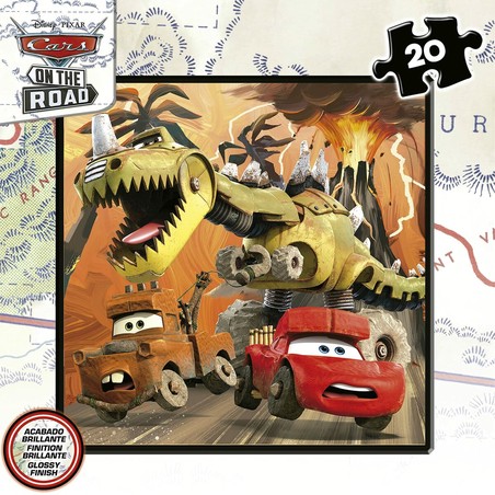 Puzzle Infantil Cars: Set 4 Puzzles On the Road 73 Piezas