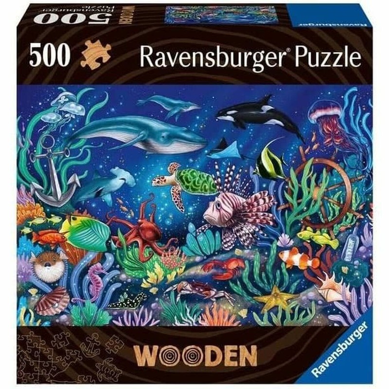 Puzzle infantil Ravensburger Colorful Marine World 500 Piezas - Compra online en MegaJuguetes