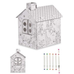 Manualidades Niños Pincello: Juego de Casas de Papel (4 Unidades) - Compra online en MegaJuguetes 2