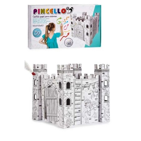 Manualidades Niños Pincello: Juego de Castillo Creativo (4 Unidades)