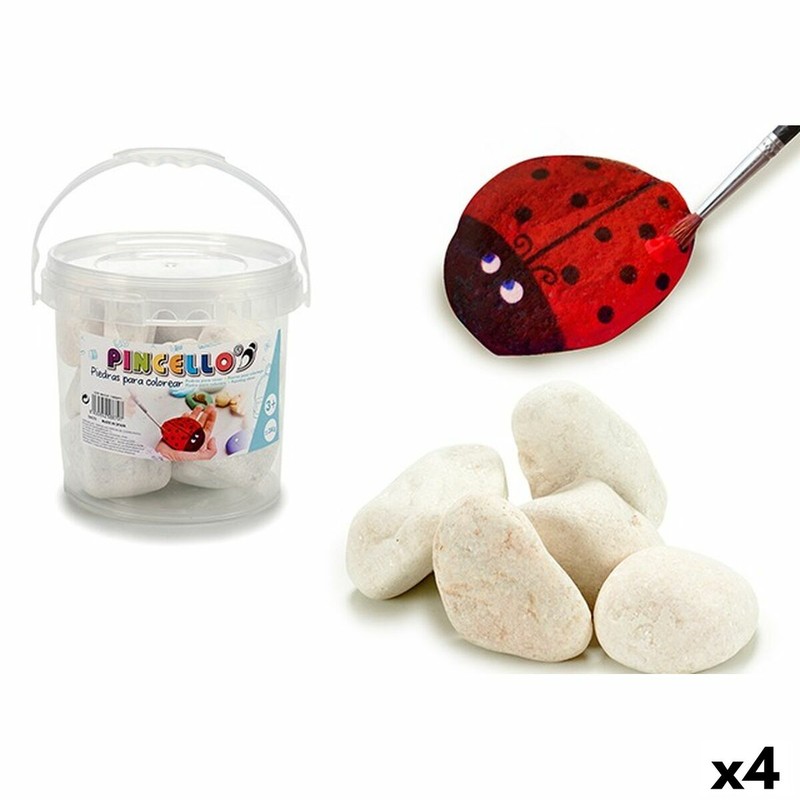 Manualidades Niños: Set Piedras Pincello Blanco 3 Kg - Compra online en MegaJuguetes