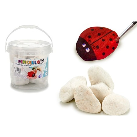 Manualidades Niños: Set Piedras Pincello Blanco 3 Kg