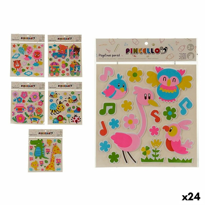 Manualidades Niños: Pegatinas Pincello Multicolor (24 Unidades) - Compra online en MegaJuguetes