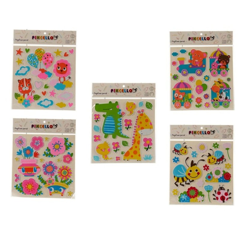 Manualidades Niños: Pegatinas Pincello Multicolor (24 Unidades)