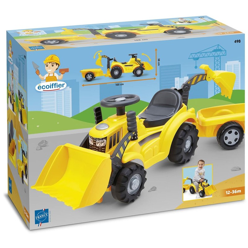 Juguetes Exterior Niños: Correpasillos Tractor Ecoiffier Amarillo