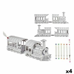 Manualidades Niños Pincello: Juego de Tren de Papel (4 Unidades) - Compra online en MegaJuguetes