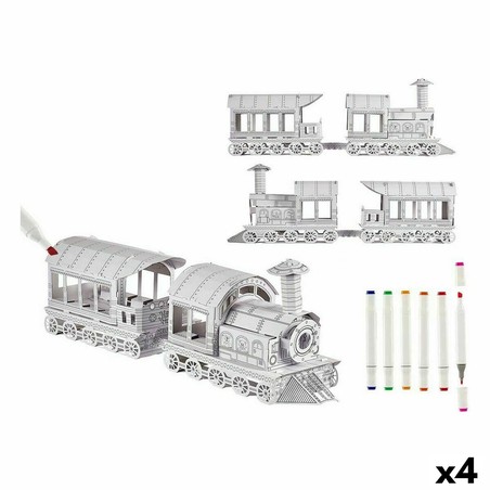 Manualidades Niños Pincello: Juego de Tren de Papel (4 Unidades) - Compra online en MegaJuguetes