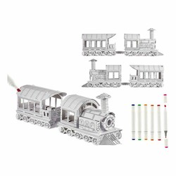 Manualidades Niños Pincello: Juego de Tren de Papel (4 Unidades) - Compra online en MegaJuguetes 2
