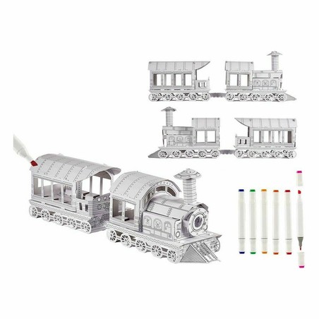 Manualidades Niños Pincello: Juego de Tren de Papel (4 Unidades)