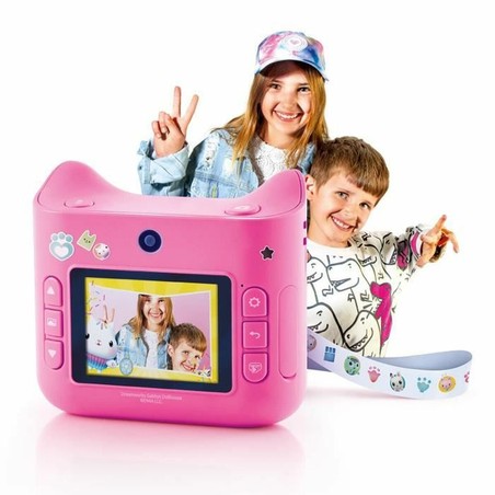 Juguetes electrónicos niños Cámara Instantánea Canal Toys Rosa
