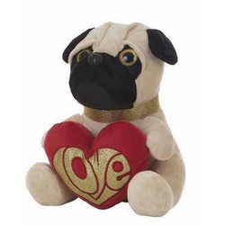 Peluches Niños BigBuy Kids: Peluche Pug 26 cm Suave - Compra online en MegaJuguetes