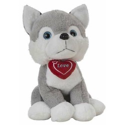 Peluches Niños BigBuy Kids Husky Corazón 36 cm - Compra online en MegaJuguetes