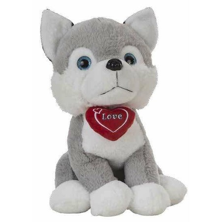 Peluches Niños BigBuy Kids Husky Corazón 36 cm - Compra online en MegaJuguetes