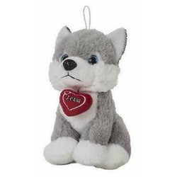 Peluches Niños BigBuy Kids: Husky Corazón 28 cm - Compra online en MegaJuguetes