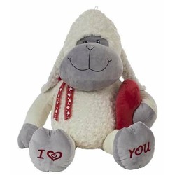 Peluches Niños Amour BigBuy Kids - Oveja Suave con Corazón - Compra online en MegaJuguetes