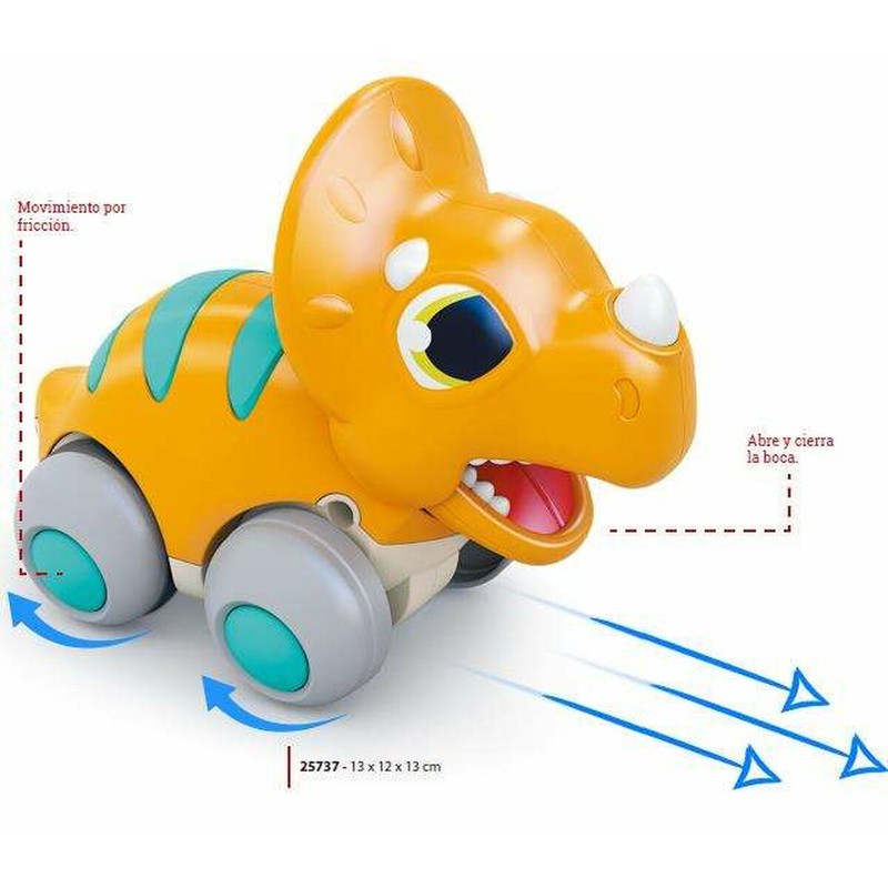 Coches Juguete Niños: Coche Fricción Dinosaurio Naranja