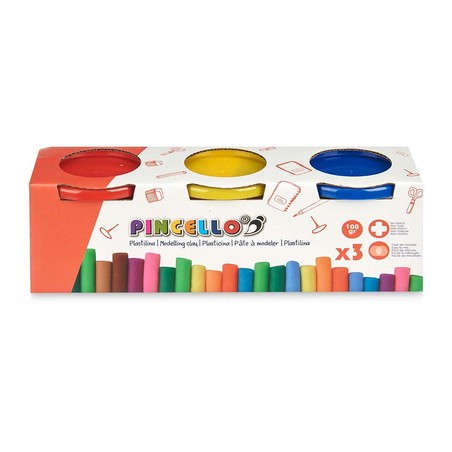 Manualidades Niños: Juego Plastilina Pincello Colores (12 Unidades)