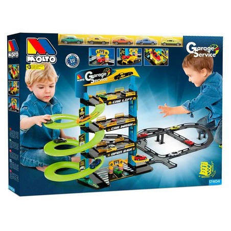 Coches Juguete Niños: Pista de Carreras Moltó 3 Niveles