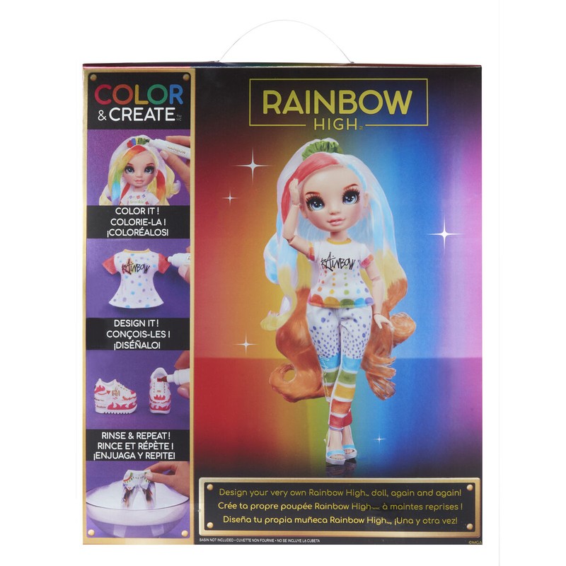 Muñecas Niñas Rainbow High Color & Create 22 cm - ¡Crea tu Estilo!