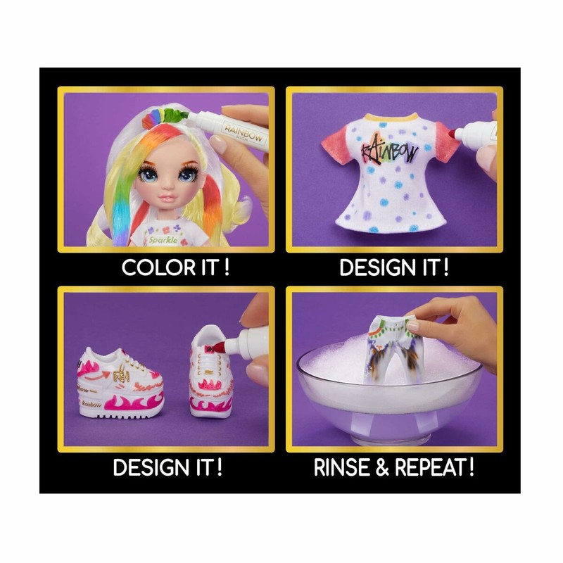 Muñecas Niñas Rainbow High Color & Create 22 cm - ¡Crea tu Estilo!