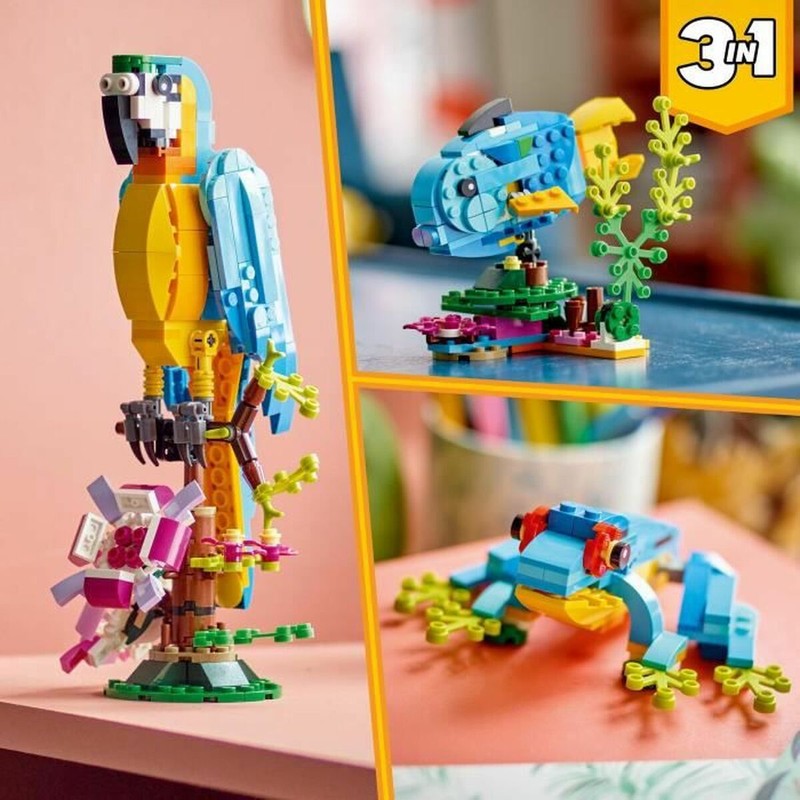 Juguetes Construcción Niños Lego Creator 31136 Loro Exótico 3 en 1
