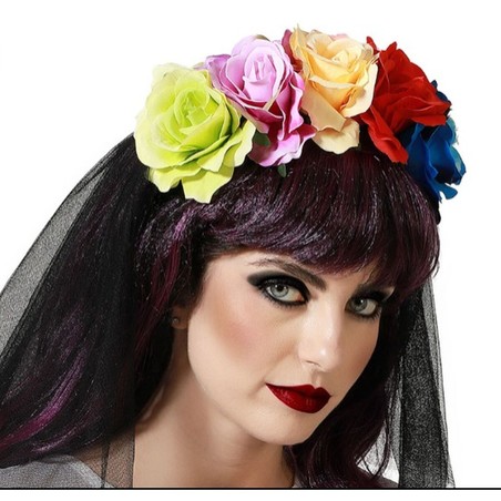 Disfraces Niños: Diadema Flores Halloween para Fiestas Temáticas - Compra online en MegaJuguetes