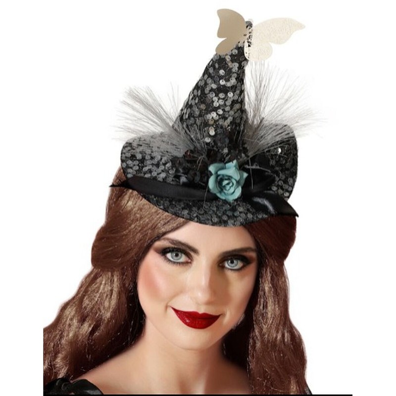Diadema Bruja Halloween: Sombrero Brillante para Disfraces - Compra online en MegaJuguetes